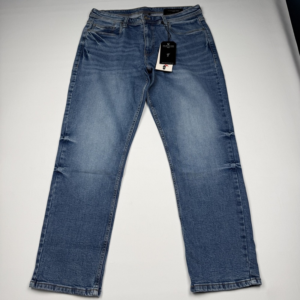 The Perfect Jean Athletic Fit Jeans Mens 34x30 Blue Straight Stretch Denim Pants
